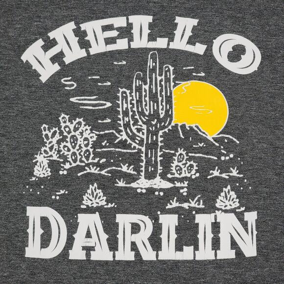 Hello Darlin Dark Grey Tee - Size XL - Picture 2 of 4